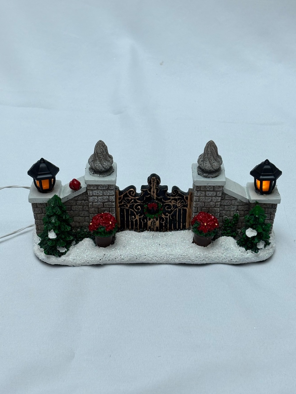 St. Nicholas Square Gates with Lights Christmas Holiday Decor